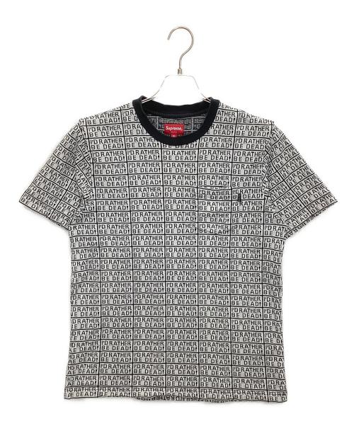 SUPREME（シュプリーム）SUPREME (シュプリーム) 半袖カットソー ホワイト×ブラック サイズ:Sの古着・服飾アイテム