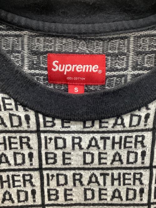 SUPREME（シュプリーム）SUPREME (シュプリーム) 半袖カットソー ホワイト×ブラック サイズ:Sの古着・服飾アイテム