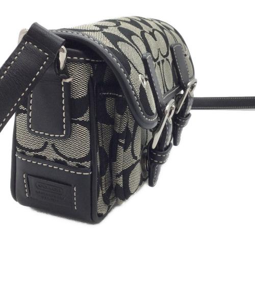 COACH（コーチ）COACH (コーチ) ショルダーバッグ ブラック×グレーの古着・服飾アイテム