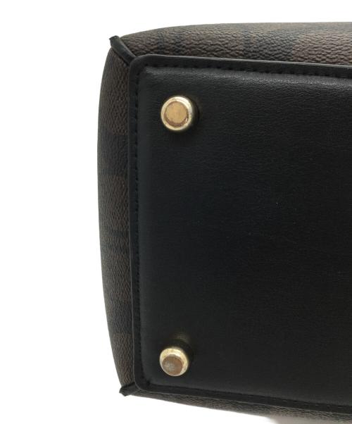 COACH（コーチ）COACH (コーチ) 2WAYバッグ ダークブラウン×ブラックの古着・服飾アイテム