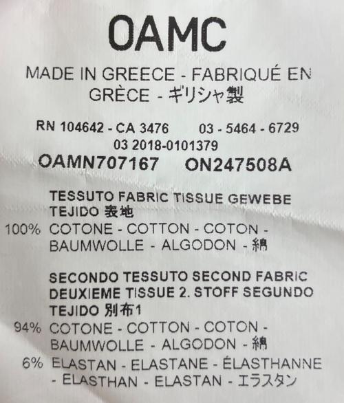 OAMC（オーエーエムシー）OAMC (オーエーエムシー) OAMN707167　半袖カットソー ブラック サイズ:Mの古着・服飾アイテム