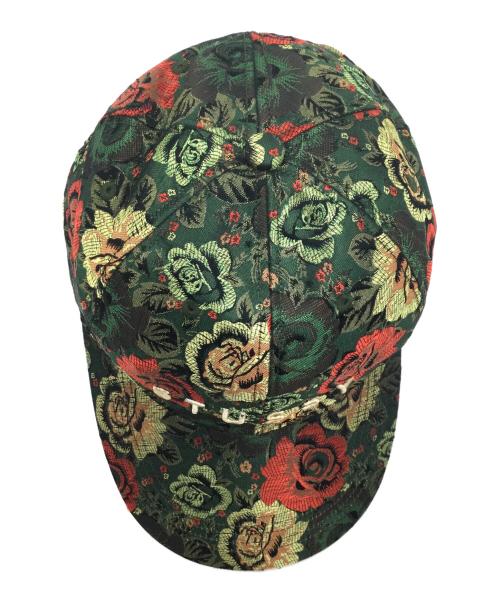 stussy（ステューシー）stussy (ステューシー) キャップ グリーン×レッドの古着・服飾アイテム