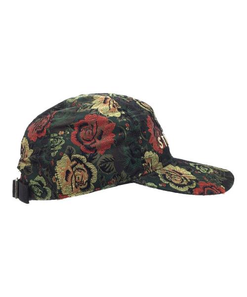 stussy（ステューシー）stussy (ステューシー) キャップ グリーン×レッドの古着・服飾アイテム