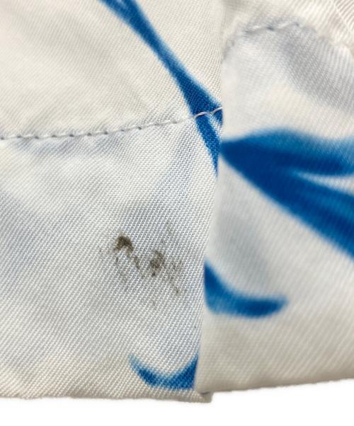 UNUSED（アンユーズド）UNUSED (アンユーズド) US1254　半袖シャツ ホワイト×ブルー サイズ:3の古着・服飾アイテム