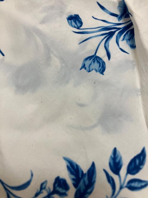 UNUSED（アンユーズド）UNUSED (アンユーズド) US1254　半袖シャツ ホワイト×ブルー サイズ:3の古着・服飾アイテム