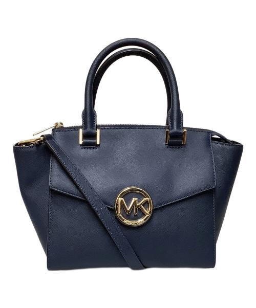 MICHAEL KORS（マイケルコース）MICHAEL KORS (マイケルコース) 2WAYバッグ ネイビーの古着・服飾アイテム