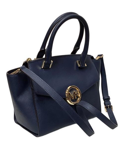 MICHAEL KORS（マイケルコース）MICHAEL KORS (マイケルコース) 2WAYバッグ ネイビーの古着・服飾アイテム