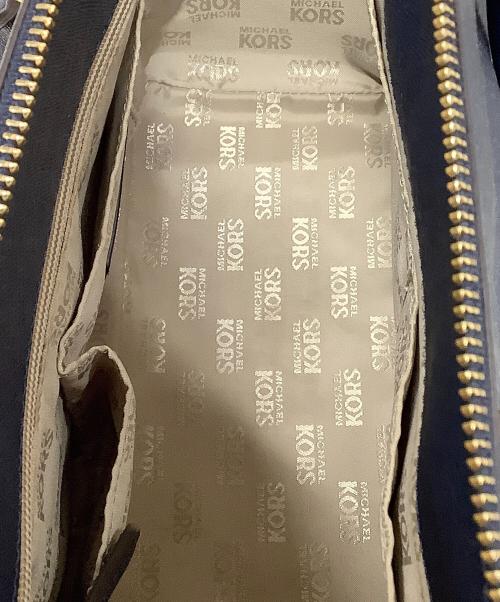 MICHAEL KORS（マイケルコース）MICHAEL KORS (マイケルコース) 2WAYバッグ ネイビーの古着・服飾アイテム