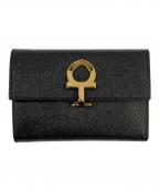 Salvatore Ferragamoサルヴァトーレ フェラガモ）の古着「3つ折り財布」｜ブラック