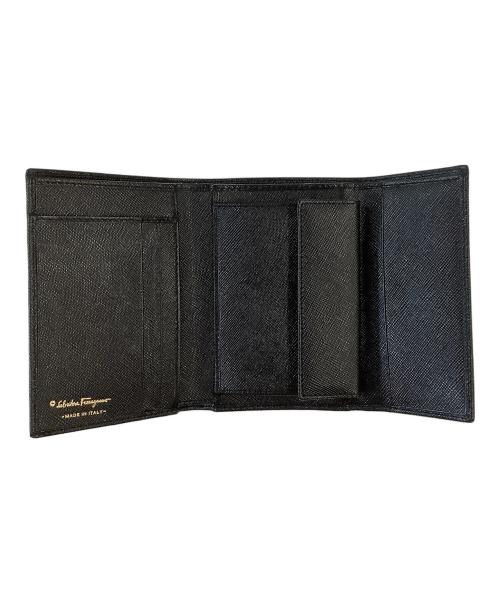 Salvatore Ferragamo（サルヴァトーレ フェラガモ）Salvatore Ferragamo (サルヴァトーレ フェラガモ) 3つ折り財布 ブラックの古着・服飾アイテム