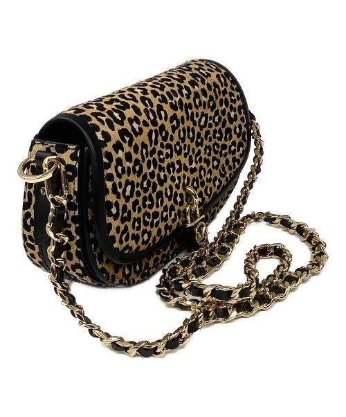 MICHAEL KORS（マイケルコース）MICHAEL KORS (マイケルコース) チェーンショルダーバッグ ブラウン×ブラックの古着・服飾アイテム