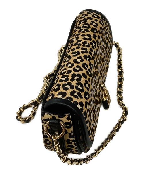MICHAEL KORS（マイケルコース）MICHAEL KORS (マイケルコース) チェーンショルダーバッグ ブラウン×ブラックの古着・服飾アイテム