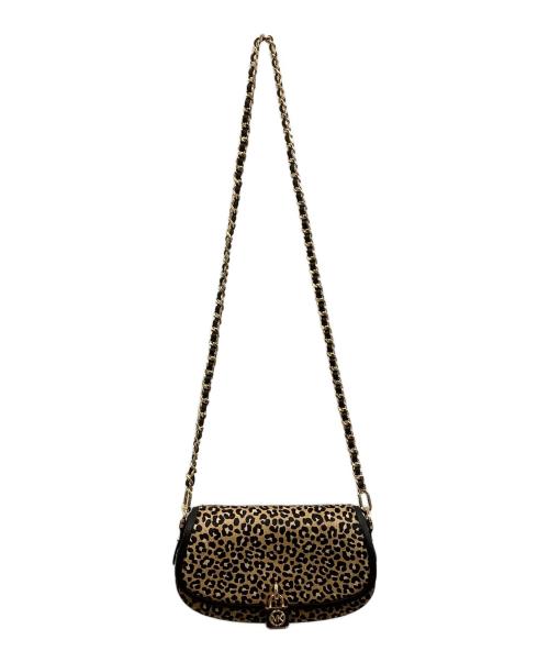 MICHAEL KORS（マイケルコース）MICHAEL KORS (マイケルコース) チェーンショルダーバッグ ブラウン×ブラックの古着・服飾アイテム