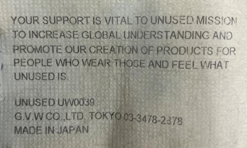 UNUSED（アンユーズド）UNUSED (アンユーズド) デニムパンツ インディゴ サイズ:4の古着・服飾アイテム