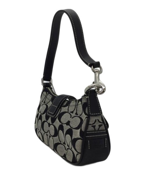 COACH（コーチ）COACH (コーチ) アクセサリーポーチ グレー×ブラックの古着・服飾アイテム