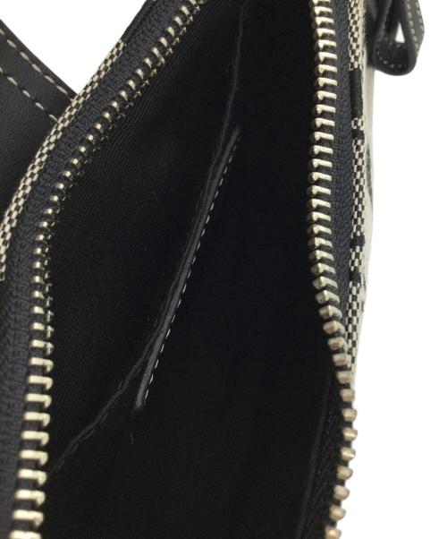 COACH（コーチ）COACH (コーチ) アクセサリーポーチ グレー×ブラックの古着・服飾アイテム