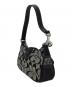 中古・古着 COACH (コーチ) アクセサリーポーチ グレー×ブラック：7000円