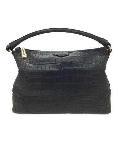 ゆ*ん様 【新品未使用】レザージュエルズ 牛革クロコ型押し2WAYバッグ 