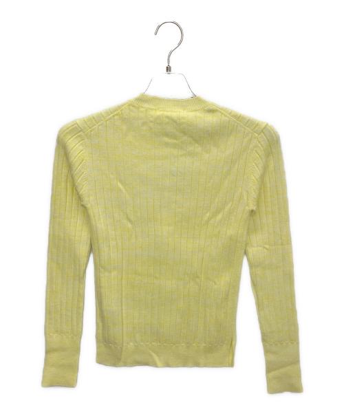 qualite（カリテ）qualite (カリテ) 3237-00-41008-2-0　薄手カーディガン イエロー サイズ:Fの古着・服飾アイテム