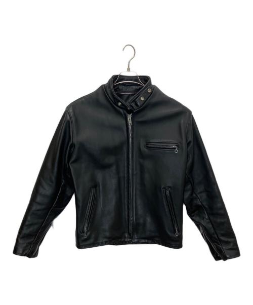Schott（ショット）Schott (ショット) シングルライダースジャケット ブラック サイズ:40の古着・服飾アイテム