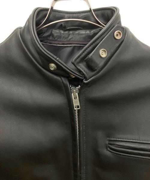 Schott（ショット）Schott (ショット) シングルライダースジャケット ブラック サイズ:40の古着・服飾アイテム