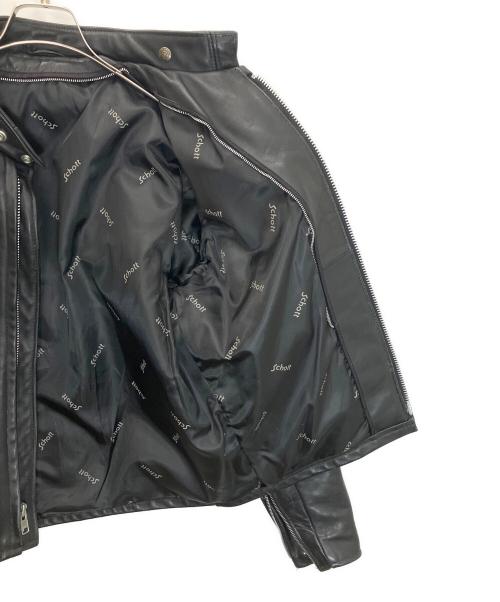 Schott（ショット）Schott (ショット) シングルライダースジャケット ブラック サイズ:40の古着・服飾アイテム