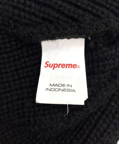 SUPREME（シュプリーム）SUPREME (シュプリーム) ニット帽 ブラックの古着・服飾アイテム