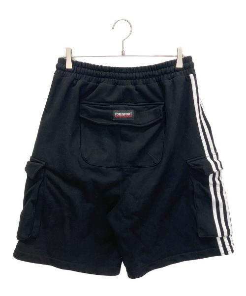 reckless scholars（レックレス スクラーズ）reckless scholars (レックレス スクラーズ) yori sport (ヨリ スポーツ) スウェットワイドショートパンツ ブラック サイズ:Lの古着・服飾アイテム