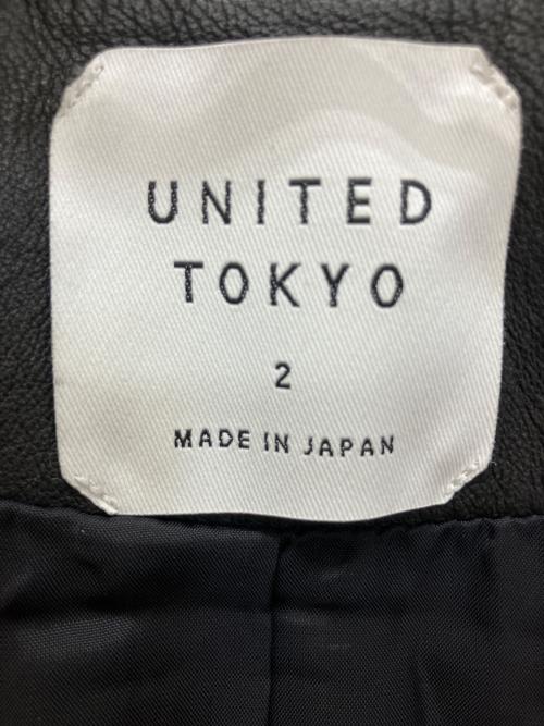 UNITED TOKYO（ユナイテッドトーキョー）UNITED TOKYO (ユナイテッドトーキョー) 500452002　ライダースジャケット ブラック サイズ:Mの古着・服飾アイテム