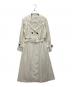 JILL BY JILLSTUART（ジル バイ ジルスチュアート）の古着「125-2151001　プリーツドレストレンチコート」｜ホワイト