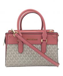 MICHAEL KORS（マイケルコース）の古着「2WAYバッグ」｜ピンク×グレー