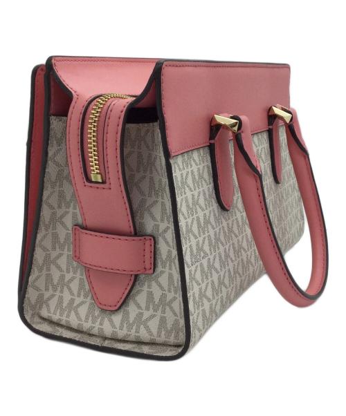 MICHAEL KORS（マイケルコース）MICHAEL KORS (マイケルコース) 2WAYバッグ ピンク×グレーの古着・服飾アイテム