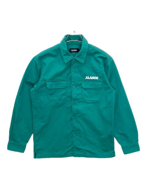 X-LARGE（エクストララージ）X-LARGE (エクストララージ) 01193401　ワークシャツジャケット グリーン サイズ:Sの古着・服飾アイテム