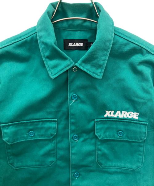 X-LARGE（エクストララージ）X-LARGE (エクストララージ) 01193401　ワークシャツジャケット グリーン サイズ:Sの古着・服飾アイテム