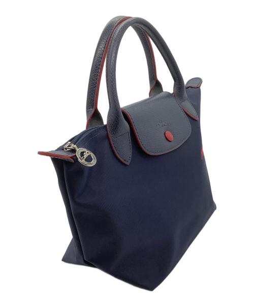LONGCHAMP（ロンシャン）LONGCHAMP (ロンシャン) ハンドバッグ ネイビーの古着・服飾アイテム