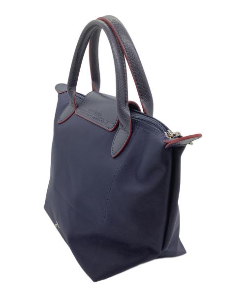 LONGCHAMP（ロンシャン）LONGCHAMP (ロンシャン) ハンドバッグ ネイビーの古着・服飾アイテム