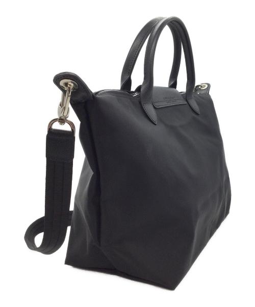 LONGCHAMP（ロンシャン）LONGCHAMP (ロンシャン) 2WAYトートバッグ ブラックの古着・服飾アイテム