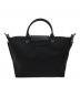 LONGCHAMP (ロンシャン) 2WAYトートバッグ ブラック：7000円