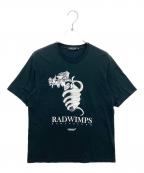 UNDERCOVER×RADWIMPSアンダーカバー×ラッドウィンプス）の古着「半袖カットソー」｜ブラック×ホワイト