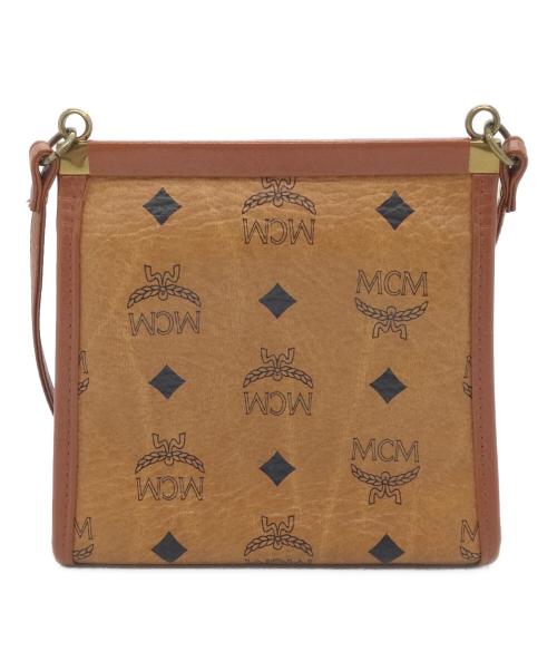 MCM（エムシーエム）MCM (エムシーエム) ミラー付ショルダーバッグ ブラウンの古着・服飾アイテム