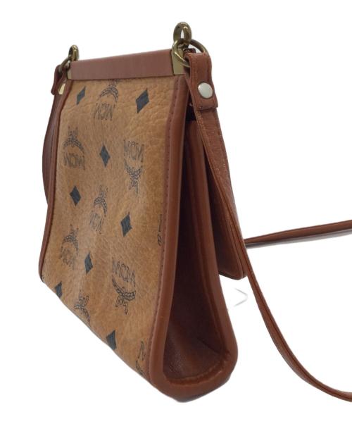 MCM（エムシーエム）MCM (エムシーエム) ミラー付ショルダーバッグ ブラウンの古着・服飾アイテム