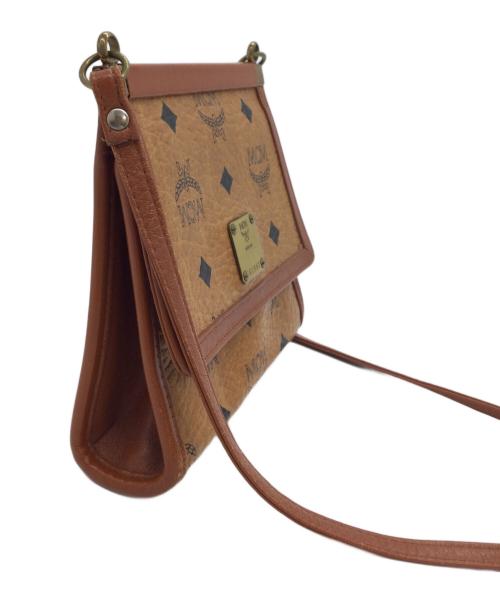 MCM（エムシーエム）MCM (エムシーエム) ミラー付ショルダーバッグ ブラウンの古着・服飾アイテム