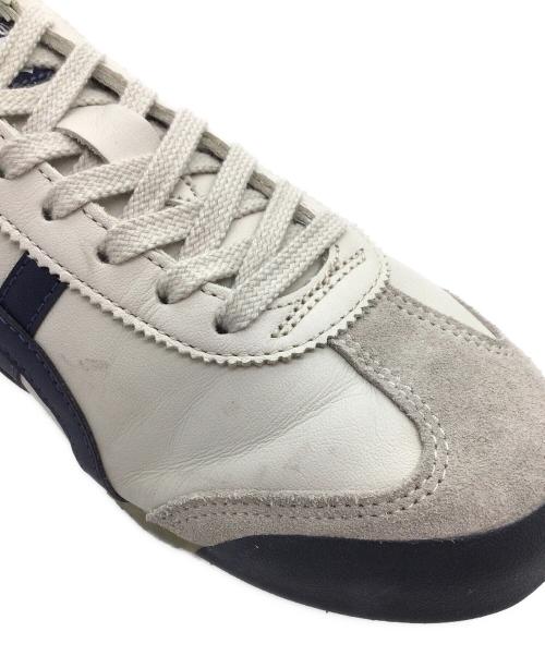 Onitsuka Tiger（オニツカタイガー）Onitsuka Tiger (オニツカタイガー) MEXICO'66 ホワイト×ネイビー サイズ:CM27.5、EURO43.5、US9 1/2、UK8 1/2、BR41、CN275(2.5)の古着・服飾アイテム