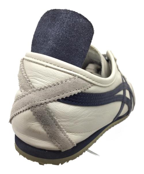 Onitsuka Tiger（オニツカタイガー）Onitsuka Tiger (オニツカタイガー) MEXICO'66 ホワイト×ネイビー サイズ:CM27.5、EURO43.5、US9 1/2、UK8 1/2、BR41、CN275(2.5)の古着・服飾アイテム