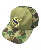 SUPREMEシュプリーム）の古着「メッシュキャップ」｜グリーン×ブラウン