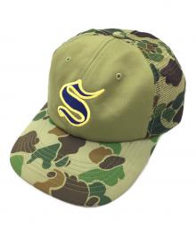 SUPREME（シュプリーム）の古着「メッシュキャップ」｜グリーン×ブラウン