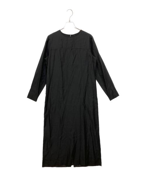 ROSSO（ロッソ）ROSSO (ロッソ) RA26130-2063001　シルク混シアーオーガンジーワンピース ブラック サイズ:38の古着・服飾アイテム