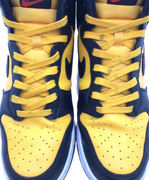 NIKE（ナイキ）NIKE (ナイキ) Dunk High イエロー×ブラック サイズ:US9、UK8、EUR42.5、cm27、BR40.5、CN270(2.5)の古着・服飾アイテム