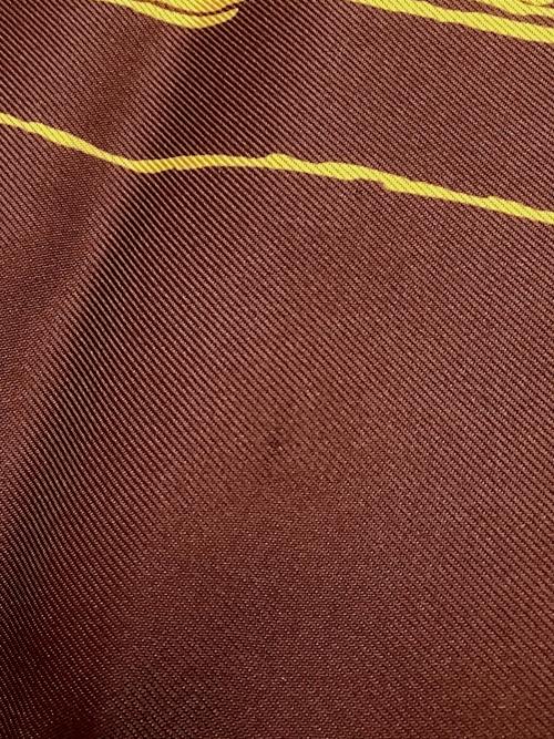 HERMES（エルメス）HERMES (エルメス) シルクスカーフ ブラウンの古着・服飾アイテム