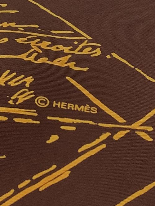HERMES（エルメス）HERMES (エルメス) シルクスカーフ ブラウンの古着・服飾アイテム